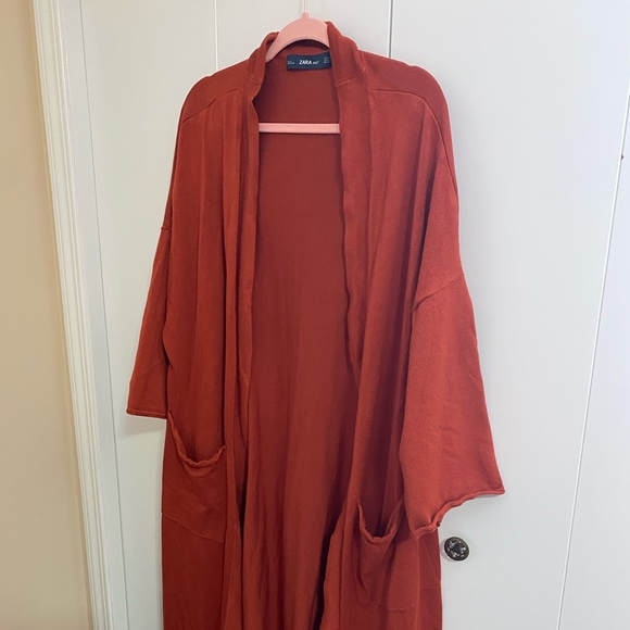 Zara Knit oversized long cardigan - Picture 1 of 3